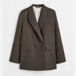 H&M Classic Oversized Double-breasted Jacket Size Medium